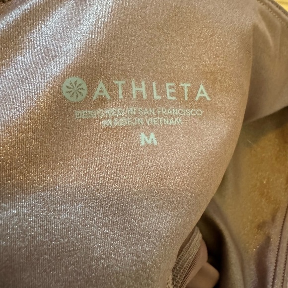 Brown Shiny Leggings - Athleta - Medium - Picture 4 of 4